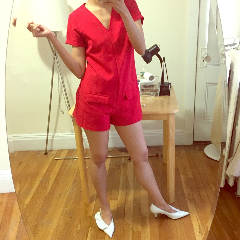 ❤️Zara red romper size S❤️